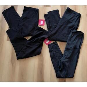 Ingrid & Isabel Crz Yoga Maternity Black Leggings 4pc Bundle Women Size Large
